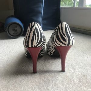 Red & zebra print candies heels